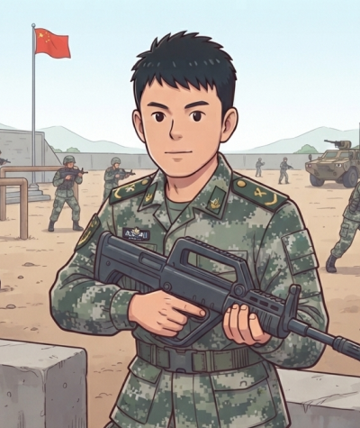 设计师军装照